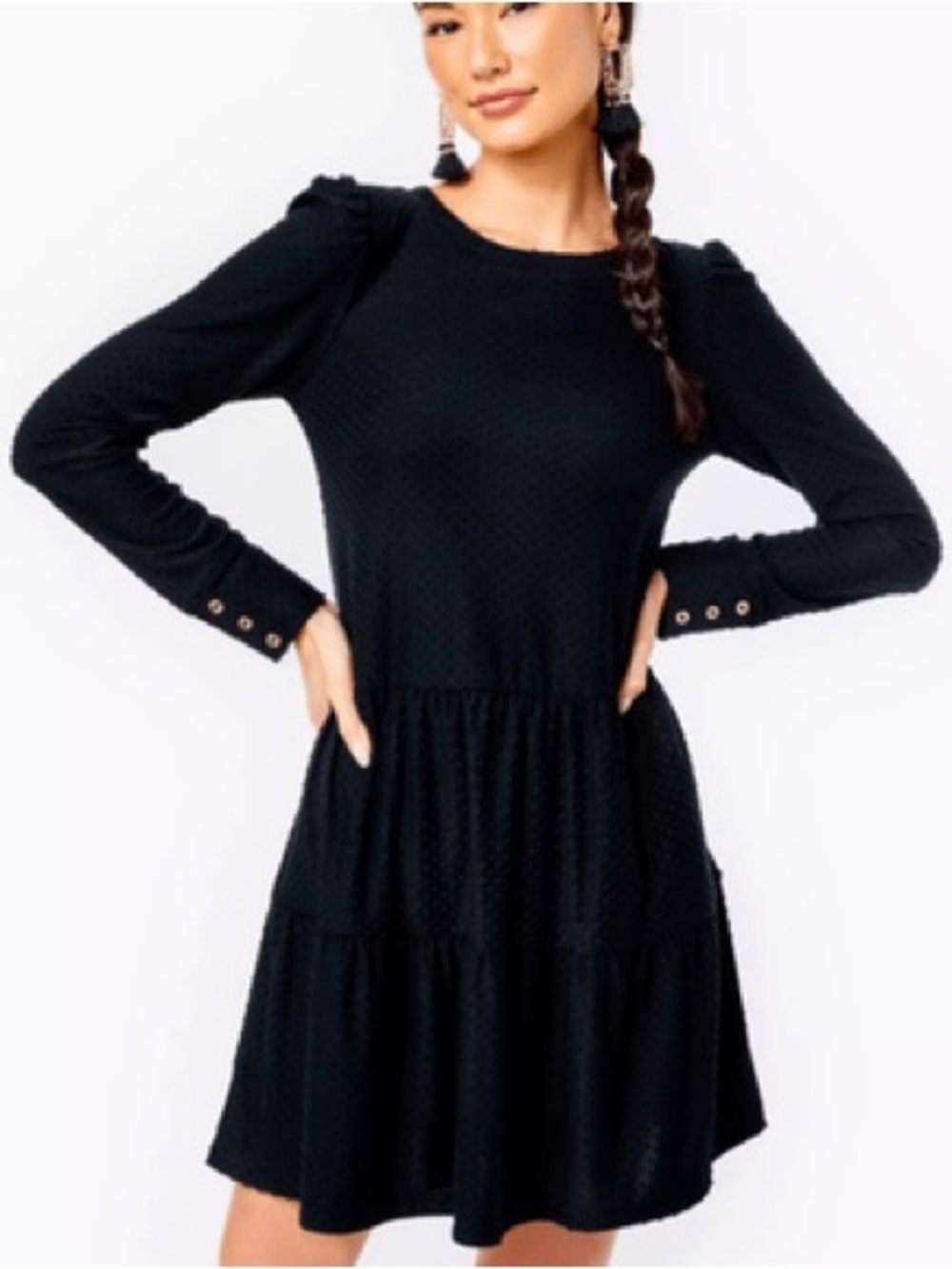 Lily Pulitzer Arlette Long Sleeve Swing Dress XS